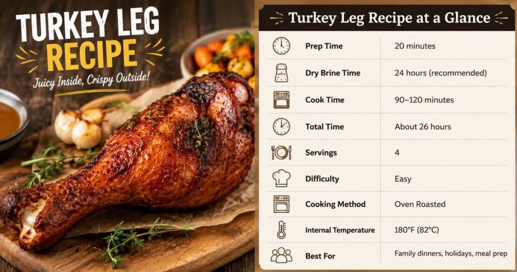 Turkey Leg Recipe at a Glance