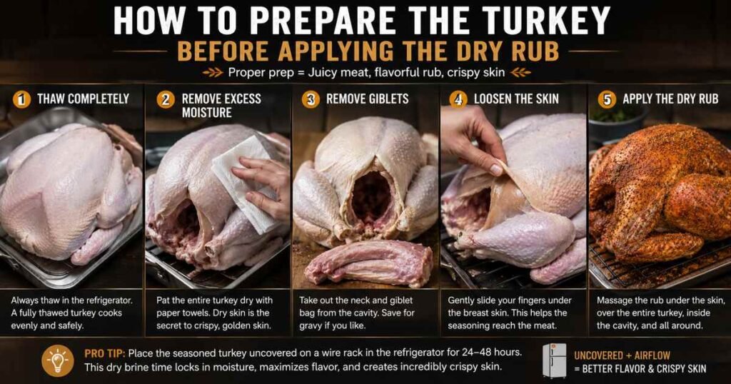 dry rubbed turkey recipe​
